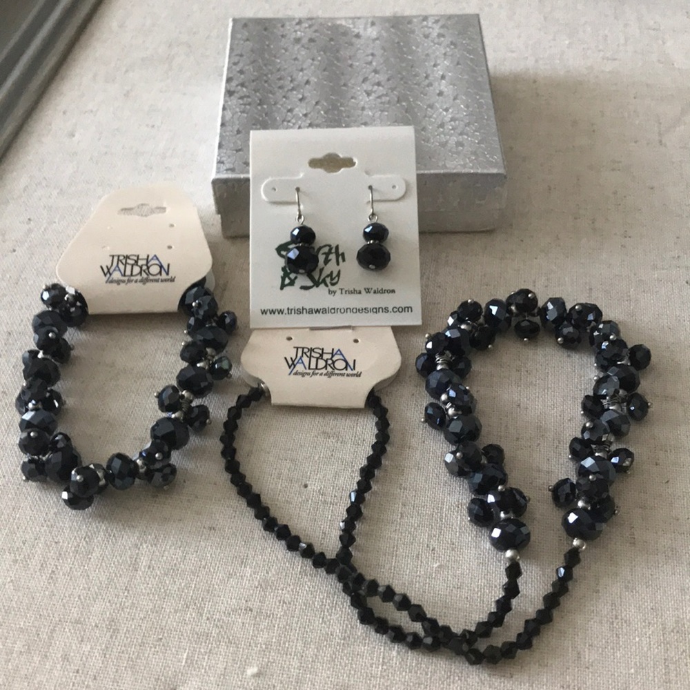 🖤 Trisha Waldron Jet Black Bling! Set